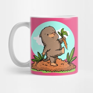 Mole Hand Drawn Cartoon Mug